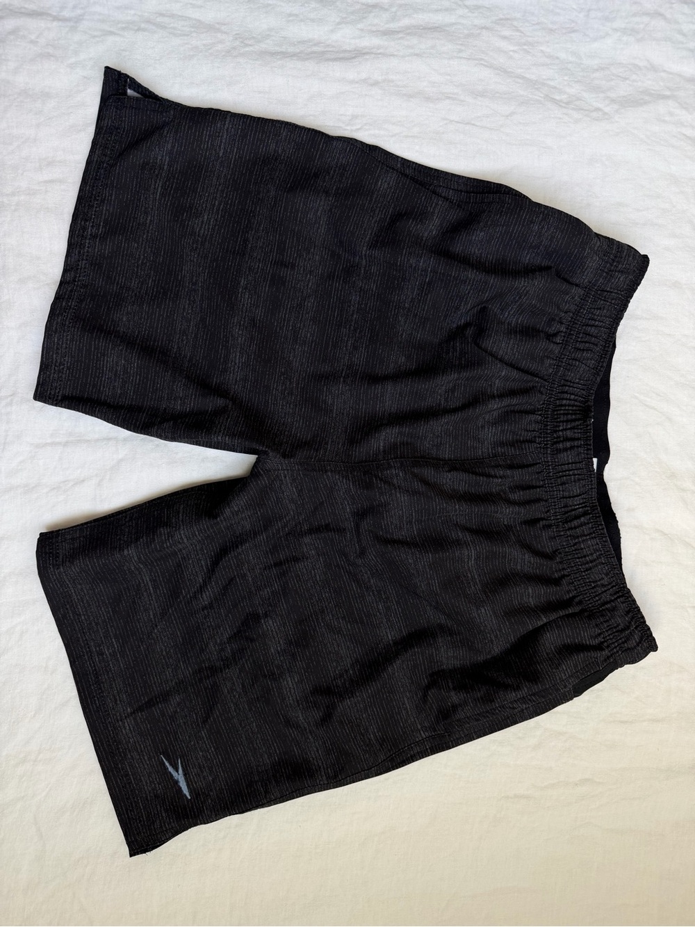 Speedo Black Athletic Swim Shorts with Subtle Logo